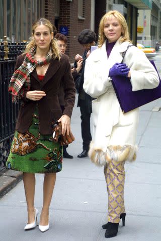 <p>Tom Kingston/WireImage</p> Sarah Jessica Parker and Kim Cattrall in 2001