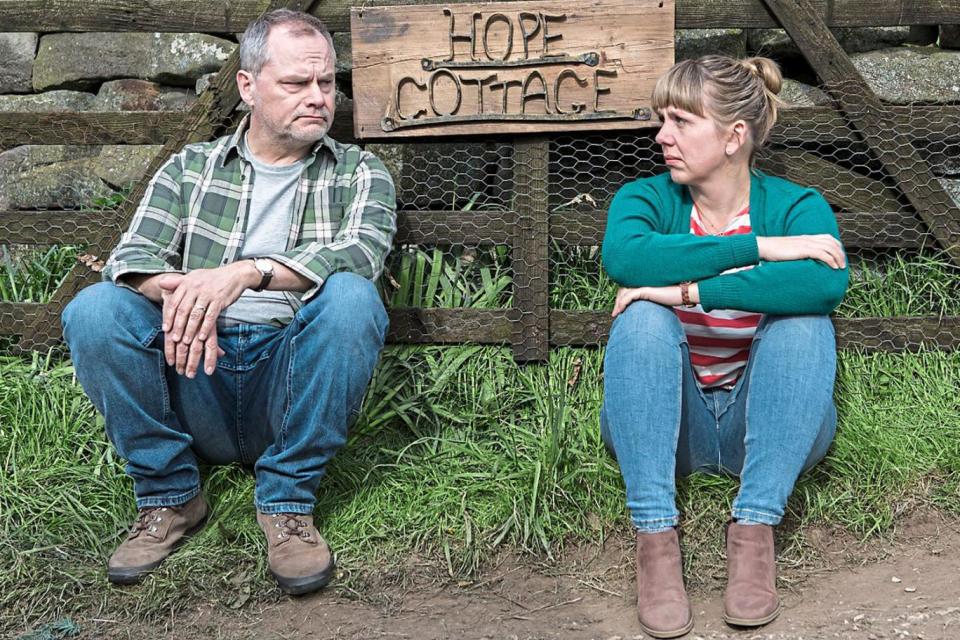 Rural strife: More rural adventures await Steve (Jack Dee) and Nicky (Kerry Godliman) in Bad Move (ITV)