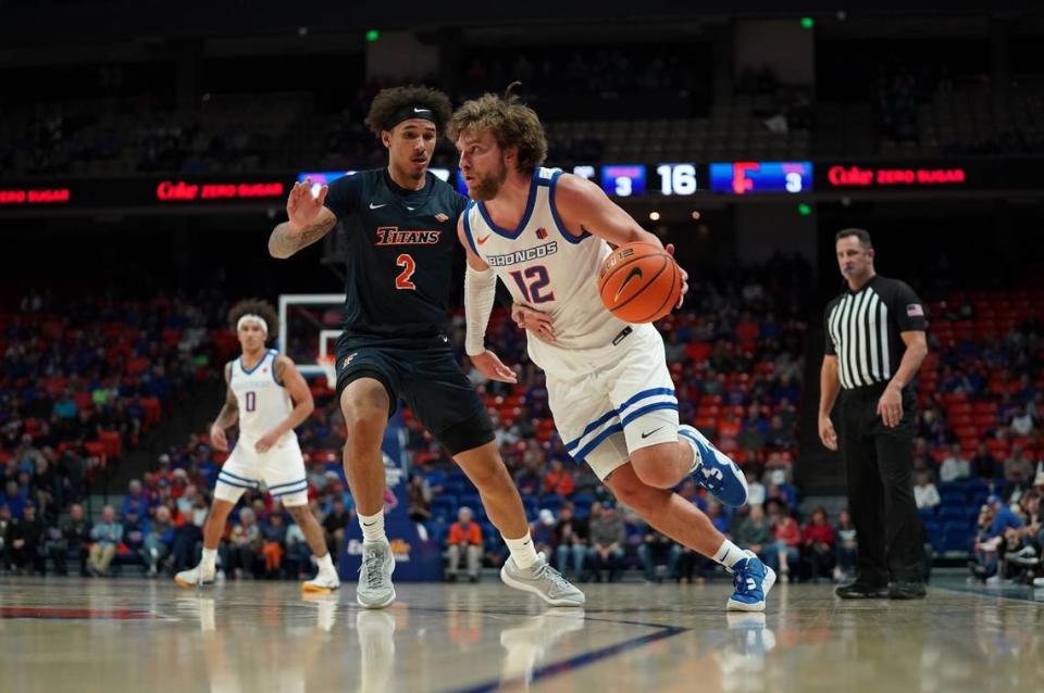 Max Rice scored a game-high 24 points as Boise State defeated Cal State Fullerton on Dec. 17 for the Broncos’ record 20th straight home victory.