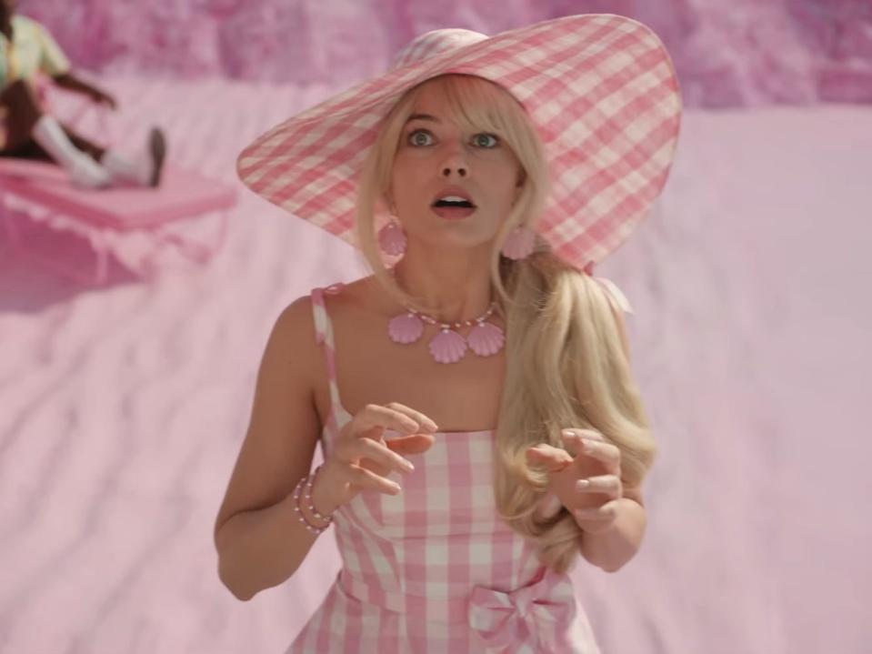 Margot Robbie as Barbie in "Barbie."