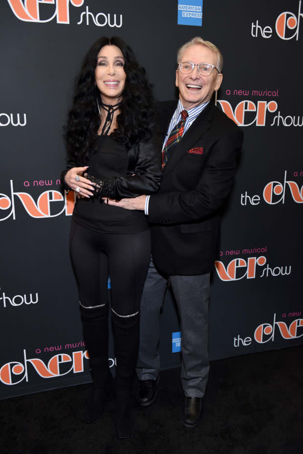 Cher and Bob Mackie at 'The Cher Show' Broadway Opening Night at Neil Simon Theatre on December 03, 2018. Photo: Jenny Anderson/Getty Images for The Cher Show<br>