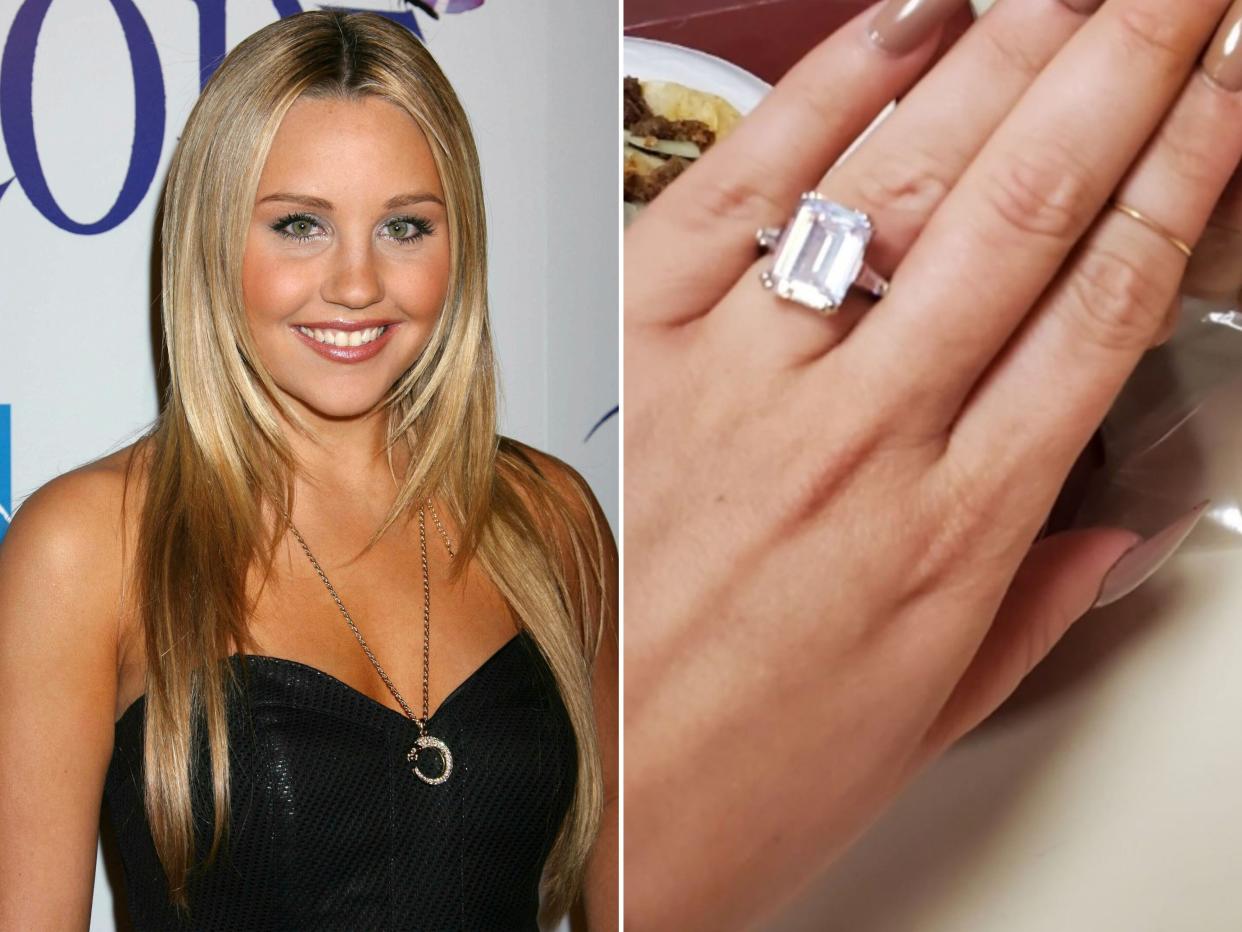 amanda bynes instagram engagement ring picture