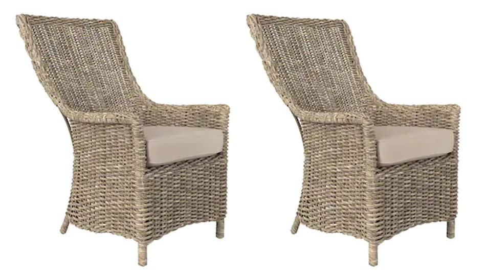 These all-weather chairs are a budget-friendly addition to your outdoor space. (Photo: Lowe's)