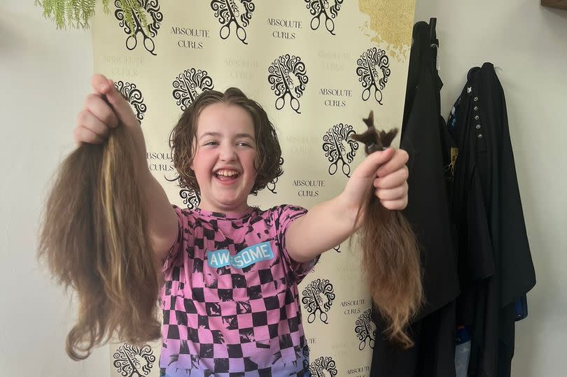 Lexie Warwick-Oliver has cut her hair to help others