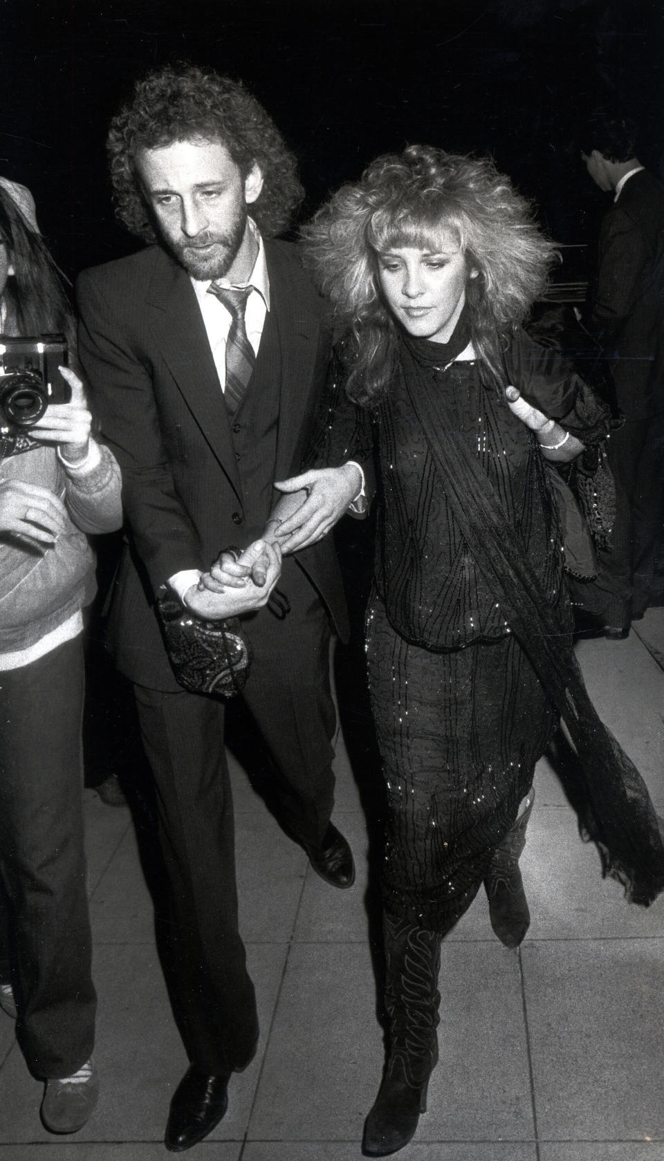 Nicks and Anderson at Spago on Jan. 16, 1984.