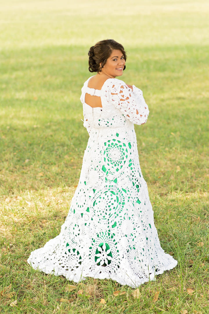 &ldquo;When I [finally] put&nbsp;the dress&nbsp;on, I was, for one, amazed that it looked exactly like what I thought it would look like in my head,&rdquo; bride&nbsp;Abbey Ramirez-Bodley -- who spent <a href="https://www.huffingtonpost.com/entry/diy-bride-crochets-own-wedding-dress_us_564634bfe4b060377348ed16">eight months crocheting the gown with her aunt</a> -- previously told HuffPost. &ldquo;We didn&rsquo;t have a pattern so it was hard &mdash; I couldn&rsquo;t take the image I had in my head and give it to my aunt and say, &lsquo;This is what I want.&rsquo;&nbsp;It was amazing. It was emotional. [Especially] when you put that much time and love into something.&rdquo;