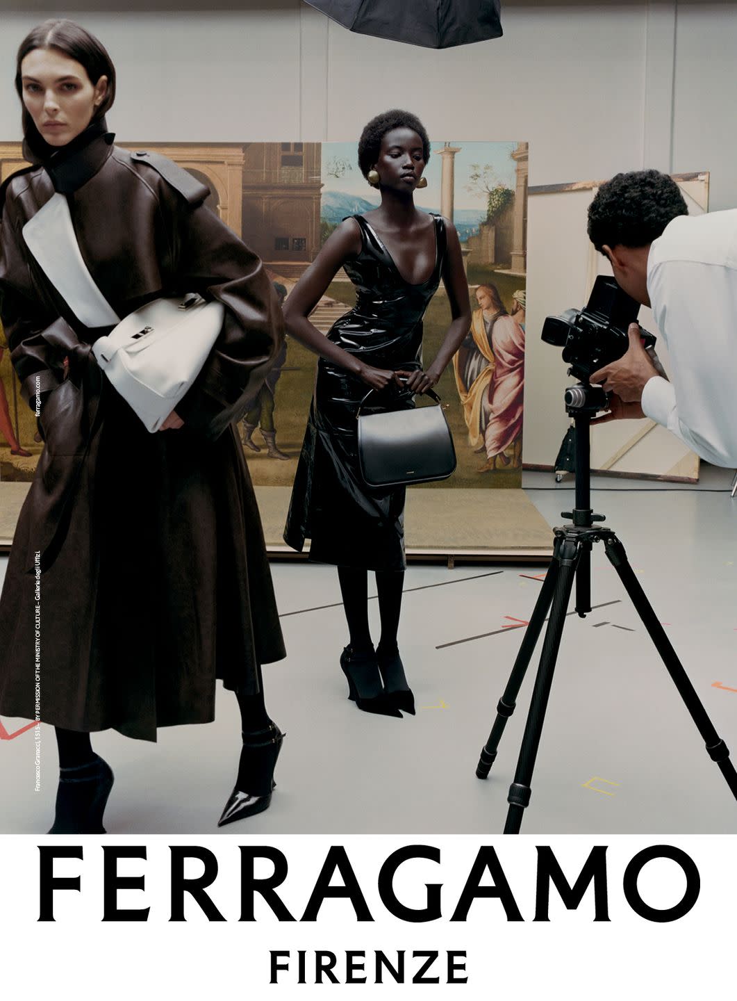 anok yai vittoria ceretti tyler mitchell ferragamo maximilian davis fall winter 2023 campaign