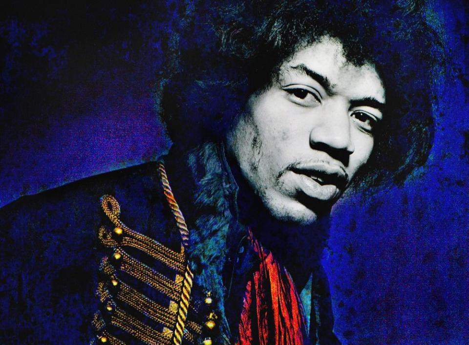 Jimi Hendrix photographed in London, 1967.