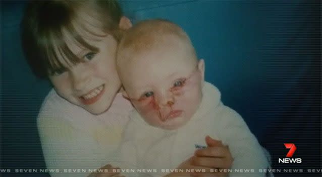 Zoe with her sister Britney. Photo: 7 News