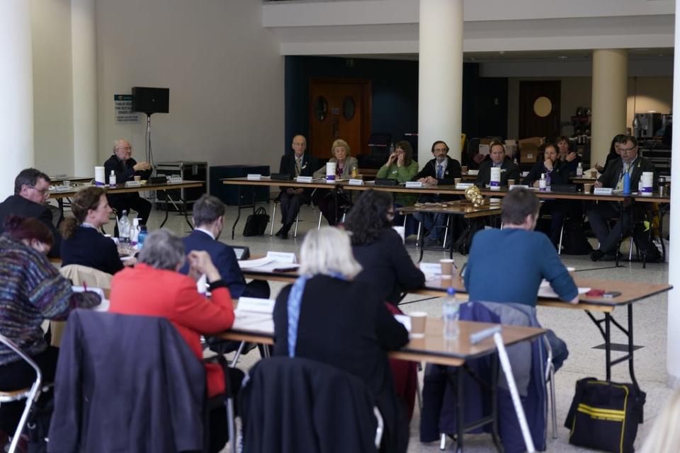 Councillors during a meeting of the York City Council at the York Racecourse (Danny Lawson/PA) (PA Wire)