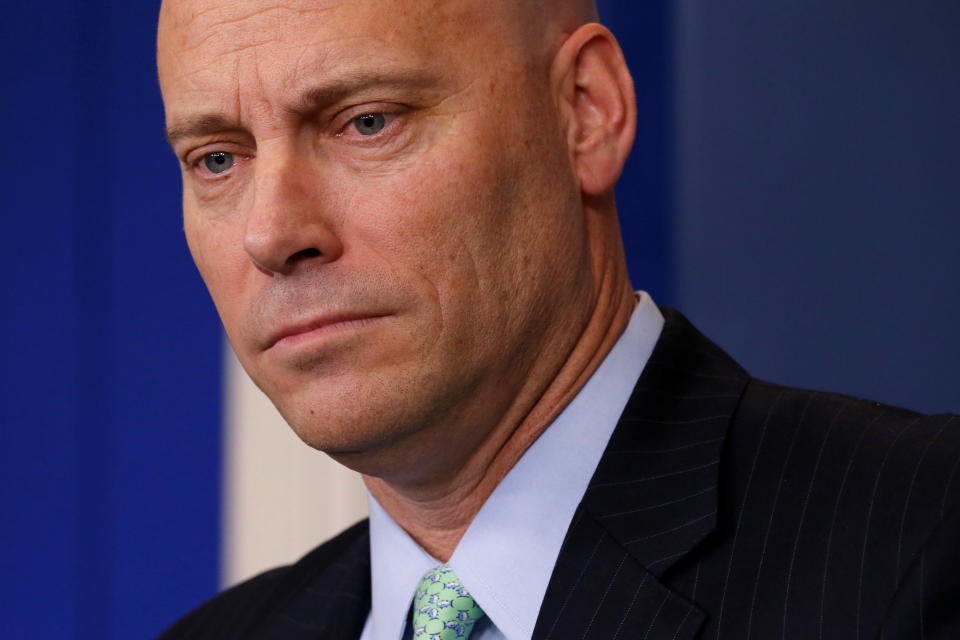 Former White House Director of Legislative Affairs Marc Short, seen here in March,&nbsp;has been hired as a&nbsp;senior fellow at the University of Virginia's Miller Center of Public Affairs. (Photo: Jonathan Ernst / Reuters)