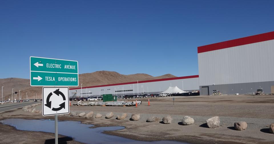 Tesla's Nevada Gigafactory on Dec. 3, 2018.