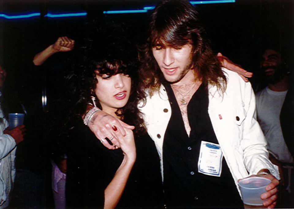 The author pictured with Erik Turner, guitarist for Warrant at Club Scream. (Credit: Courtesy of Lily Moayeri private collection)