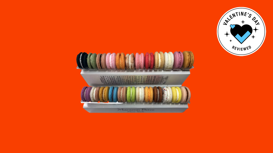 Valentine’s Day food gifts: Macaron Bites assorted 24-count pack