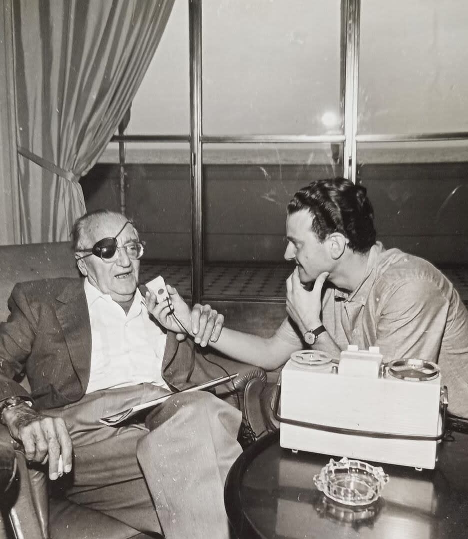 Una entrevista a Fritz Lang, uno de los muchos directores clásicos que Garrido entrevistó a lo largo de toda una vida dedicada a la divulgación del cine en los medios  