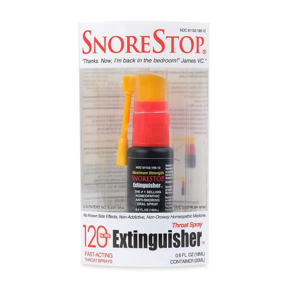 7) SnoreStop Extinguisher Throat Spray