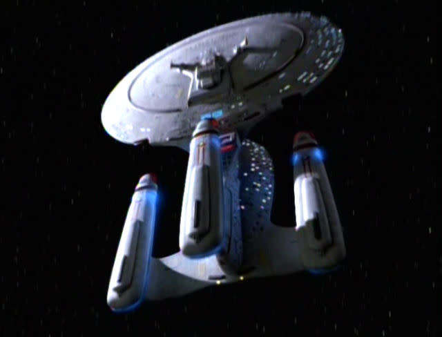 7. NCC-1701-D ("Next Generation" series finale alternate universe Enterprise)