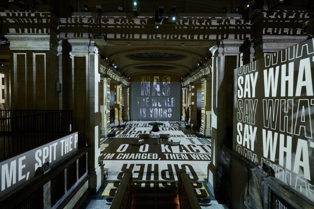 Hall des Lumières' new exhibit "Hip Hop Til Infinity" celebrates 50 years of the genre.