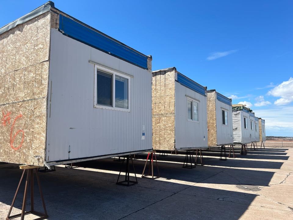 Modular building units are standing ready to be converted into a shelter complex in Summerside, but there's still nobody to operate it. 