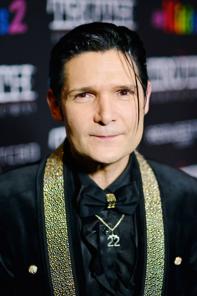 a closeup of Corey Feldman