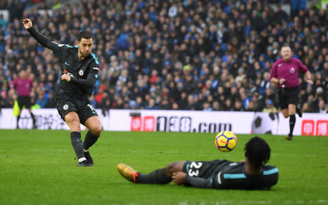 Eden Hazard strikes Chelsea's third - Credit: Getty Images