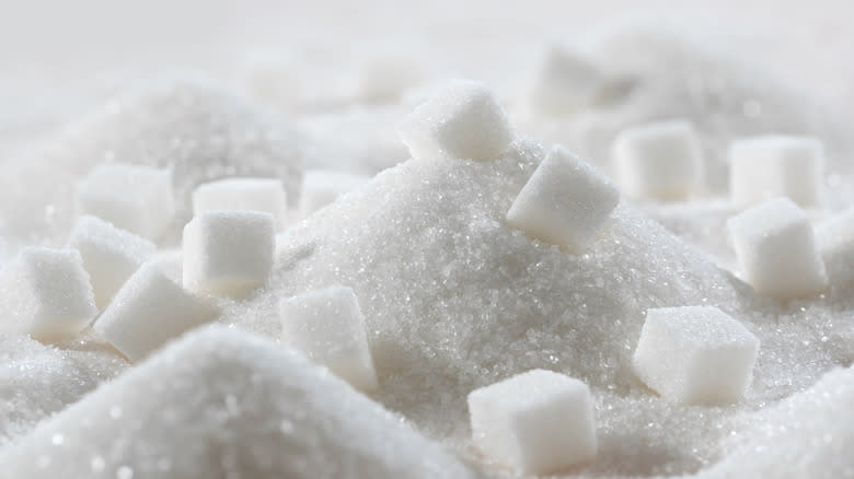 Sugar and sugar cubes