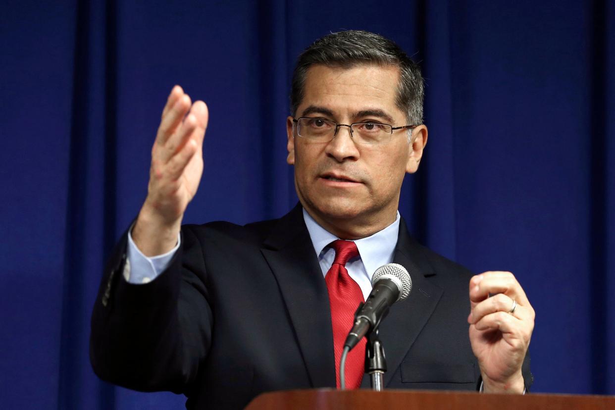 <p>California Attorney General Xavier Becerra was announced as Mr Biden’s pick for the head of the Department of Health and Human Services (HHS)</p> (Copyright 2019 The Associated Press. All rights reserved)