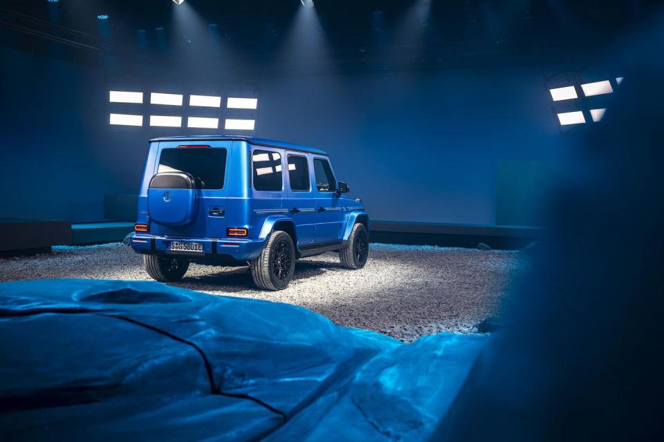 mercedes benz g 580 with eq technology press images