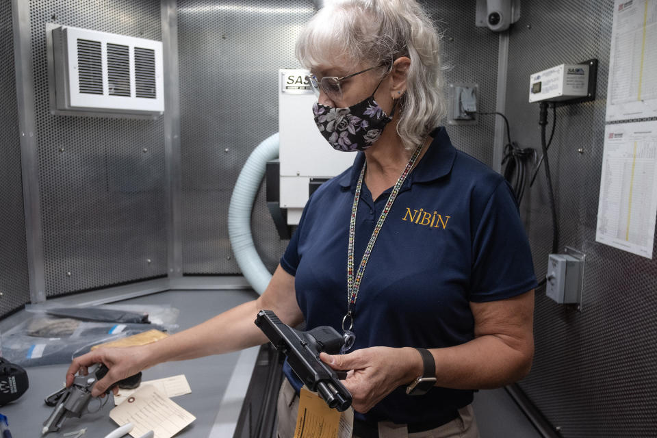 ATF technician Jill Jacobson is a member of a team of specialists sent to Chicago as part of the Operation Legend task force<span class="copyright">Sebastián Hidalgo for TIME</span>