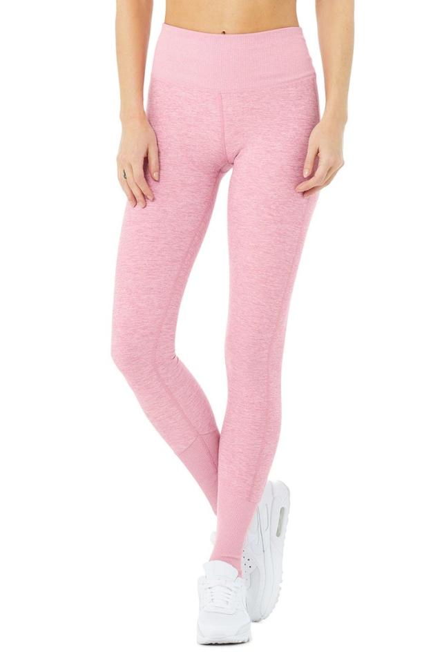 ALO High Waisted Goddess Leggings Soft Pink MD 