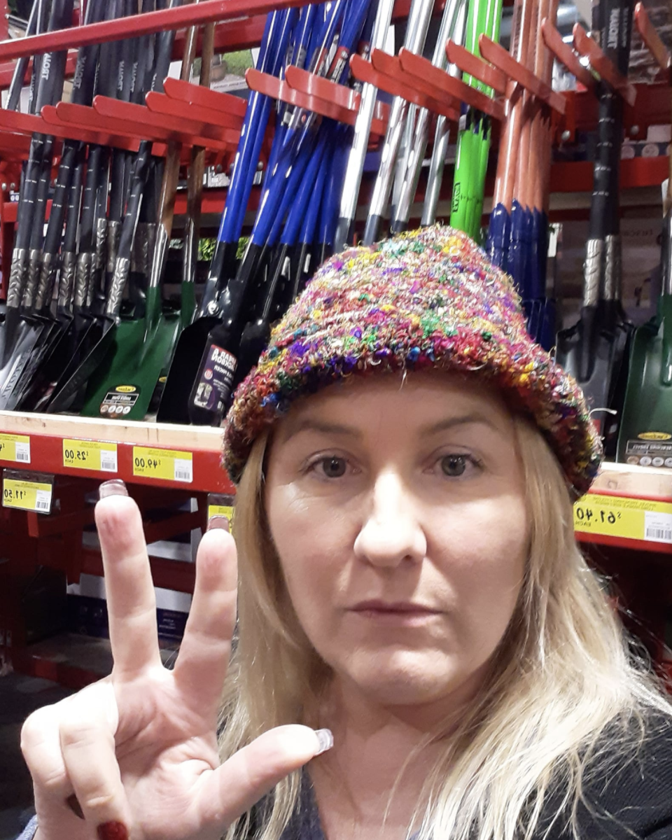Pictured is Lizzy Rose in the Bunnings Warehouse. Source: Facebook