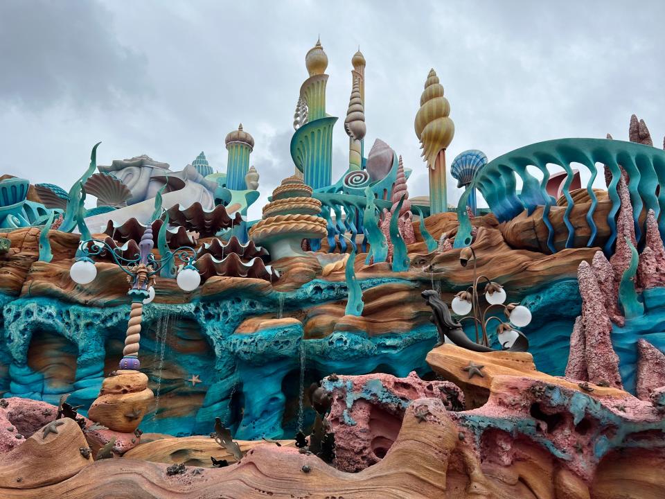 Tokyo DisneySea's Mermaid Lagoon invites guests under the sea, like Ariel.