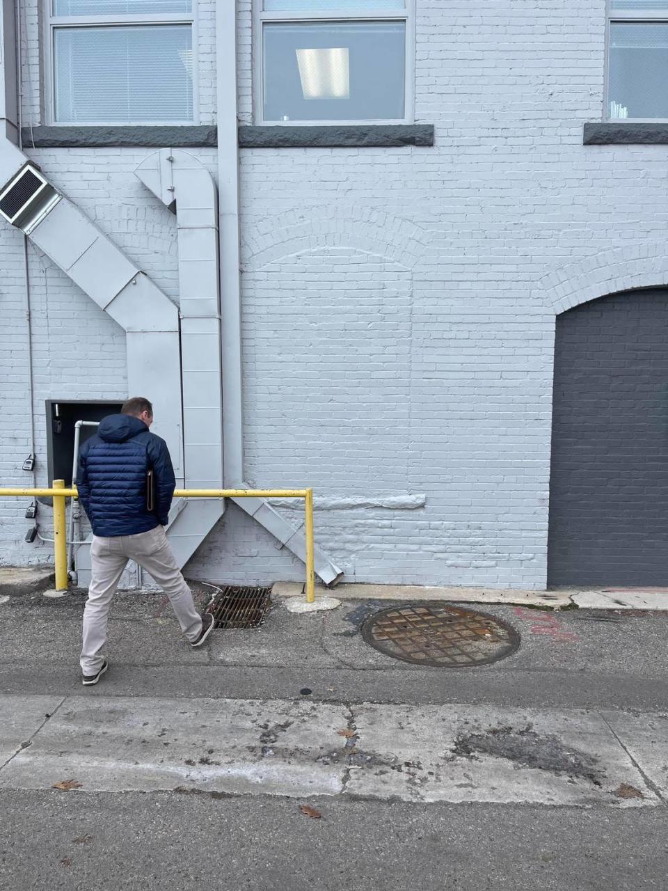 A doorway will be “punched” into the wall in the alley behind 816 W. Bannock St.