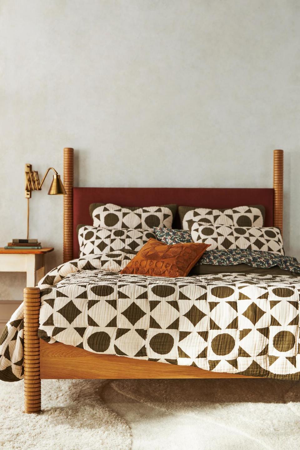 Bedding from the Anthropologie x Katie Hodges collection