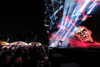 Fatboy Slim performing on stage. (PHOTO: Singapore GP)