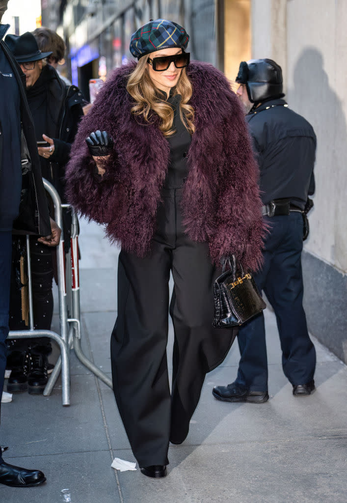 NEW YORK, NEW YORK - FEBRUARY 15: Jennifer Lopez is seen arriving to NBC's 'Today' show at Rockefeller Plaza on February 15, 2024 in New York City. (Photo by Gilbert Carrasquillo/GC Images)