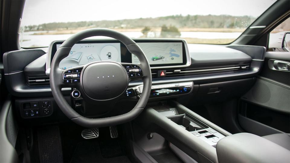 the interior of a car