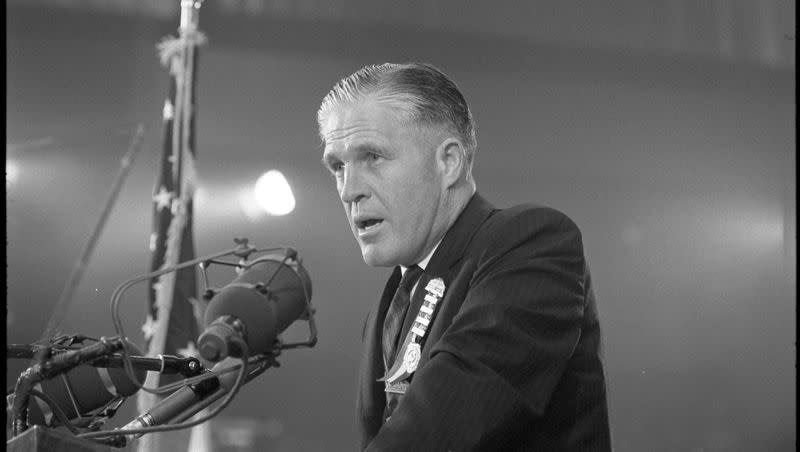 George Romney speaks at the 1964 Republican National Convention.