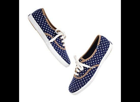 Get spotted in these sneaks! One of springs hottest trends--polka dots--find their way to your feet.   To Buy: <a href="http://www.madewell.com/madewell_category/SHOESSANDALS/sneakers/PRDOVR~87406/87406.jsp" target="_hplink">Keds For Madewell sneakers</a>