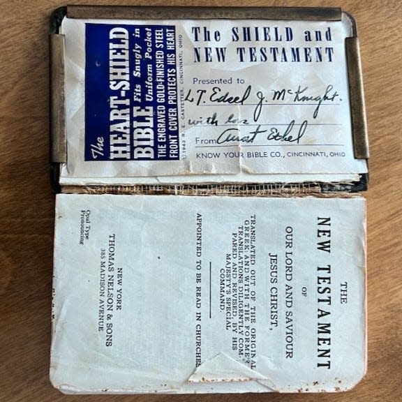 A Bible belonging to the late Edsel J. McKnight.