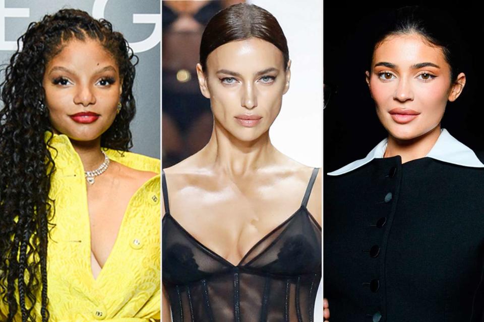 <p>Courtesy of Dolce Gabbana, Victor VIRGILE/Gamma-Rapho via Getty, Courtesy of Dolce Gabbana </p> Halle Bailey, Irina Shayk, Kylie Jenner