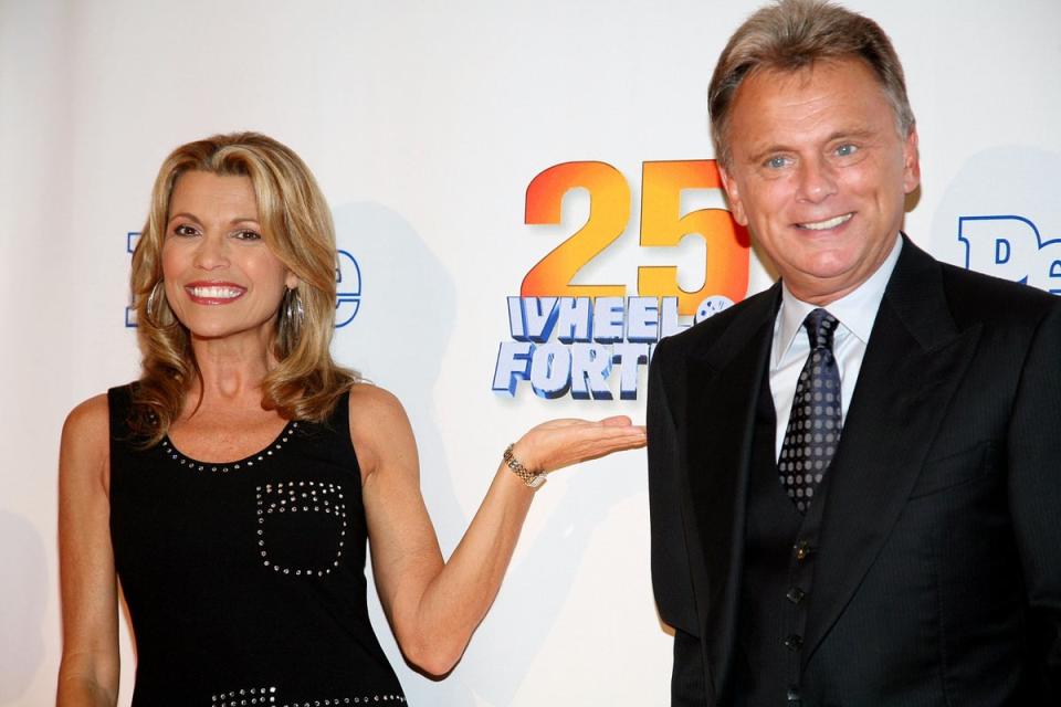 ‘Thank you for allowing me into your lives,’ Pat Sajak said (Astrid Stawiarz/Getty Images)