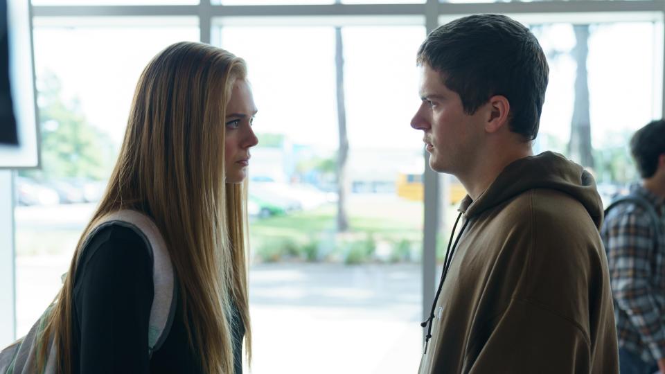 Elle Fanning and Colton Ryan from The Girl From Plainville