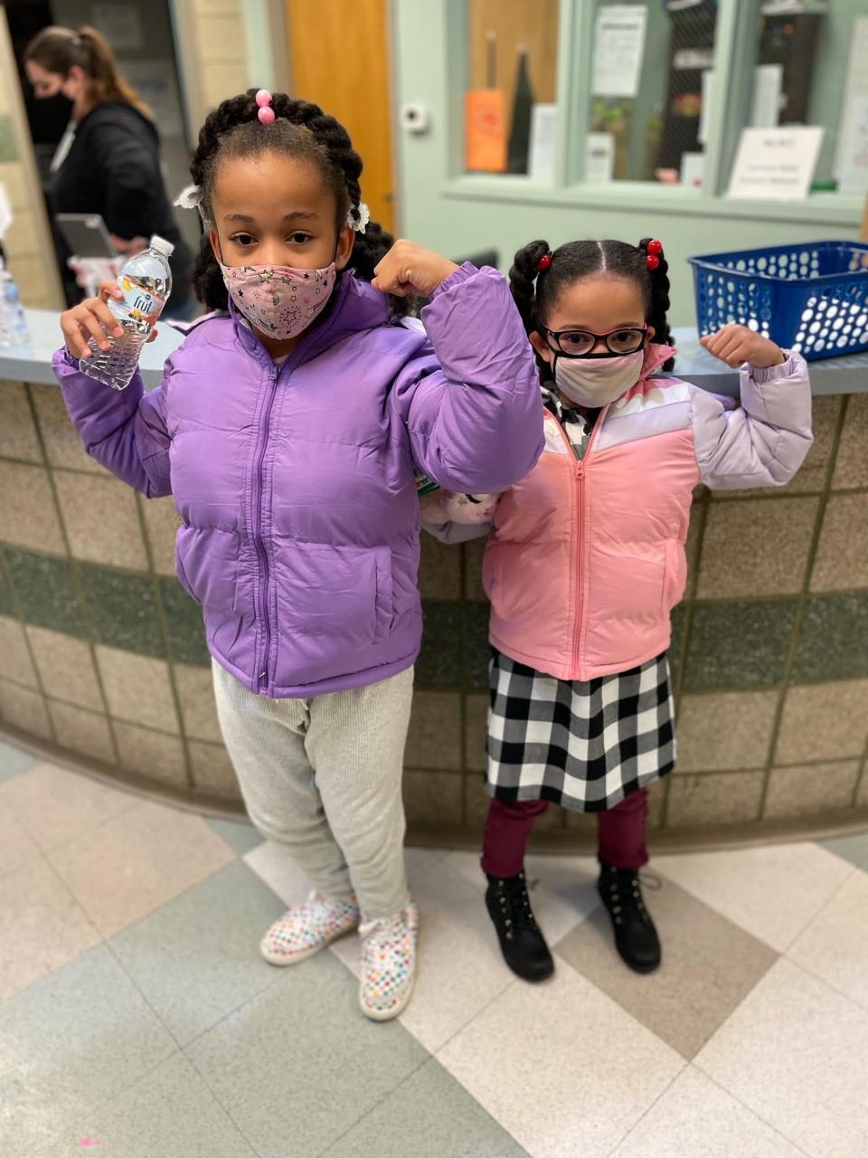 DoorDash made its first free deliveries Tuesday through the United Way to members of the Boys & Girls Clubs of St. Joseph County, including these two children who received coats.