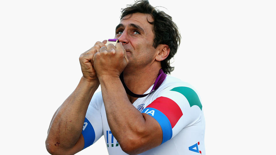 Alex Zanardi, pictured here at the London 2012 Paralympic Games.