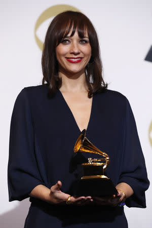 61st Grammy Awards - Photo Room - Los Angeles, California, U.S., February 10, 2019 - Rashida Jones accepts Best Music Film for "Quincy" REUTERS/Mario Anzuoni