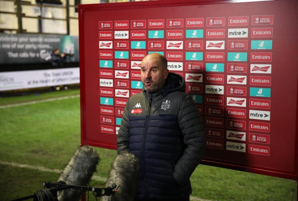 Manager Neil Young still cannot believe Marine’s FA Cup run in 2021 (Getty Images)