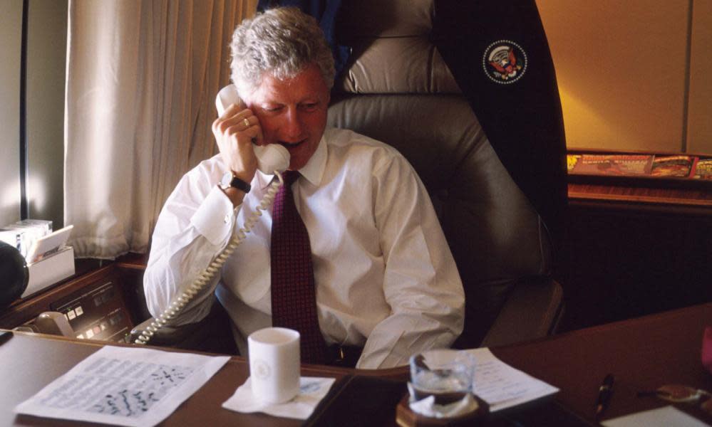 An American crossword, getting solved on Air Force One in 1997