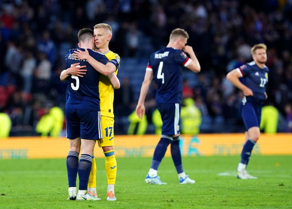 Scotland lost to Ukraine in the World Cup play-offs  (PA Wire)