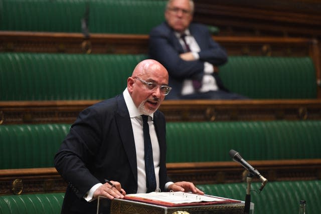 Vaccines minister Nadhim Zahawi